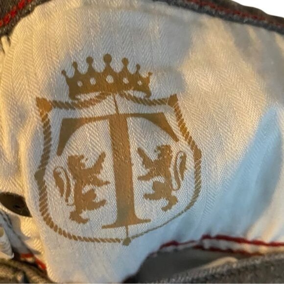 Talbots Women Signature Boot Cut Jean Size 8 Western Cowgirl Rodeo Charcoal - Picture 5 of 7